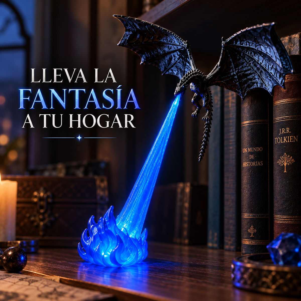 DragonFlame™ – Lámpara Dragón 3D
