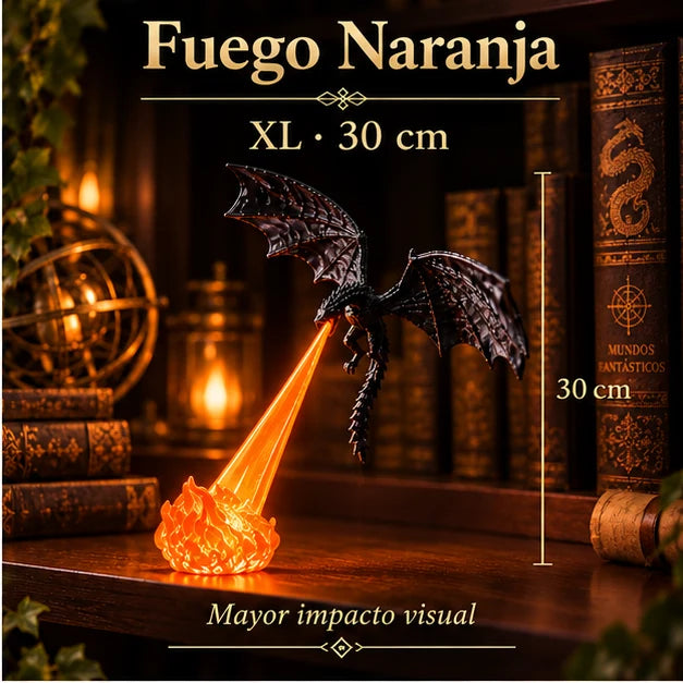 DragonFlame™ – Lámpara Dragón 3D