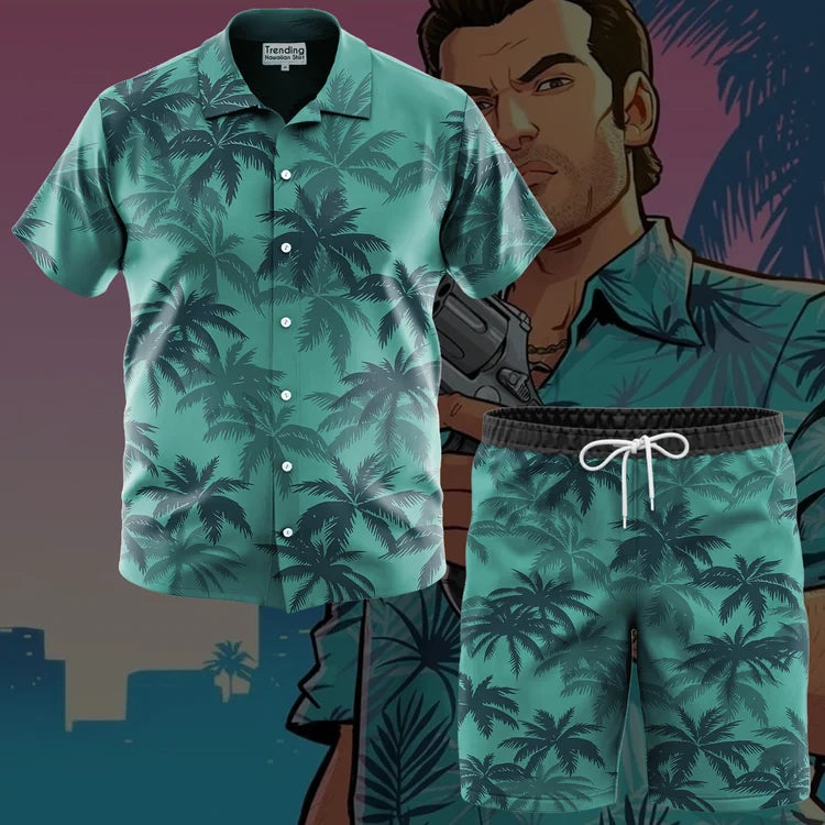 Vice Palm™ – Camisa Retro Miami