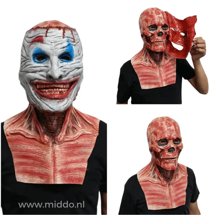 Máscara Face Off™ – Doble Máscara de Terror